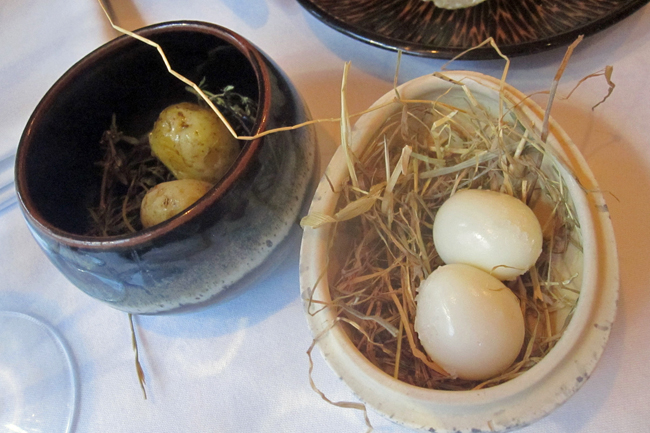 Amuse Quail Eggs